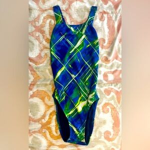 Speedo Women's Solar Strobe Recordbreaker Performance One Piece Swimsuit (Used)